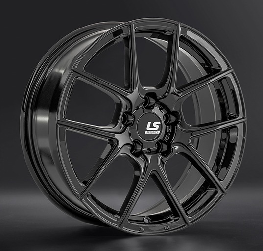 Диски LS wheels FlowForming RC06 7.5 х 17 5*112 Et: 30 Dia: 66.6 черный матовый