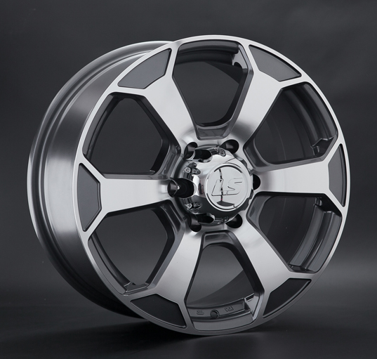 Диски LS wheels LS187 7.5 х 18 6*139,7 Et: 25 Dia: 106.1 серый с полировкой