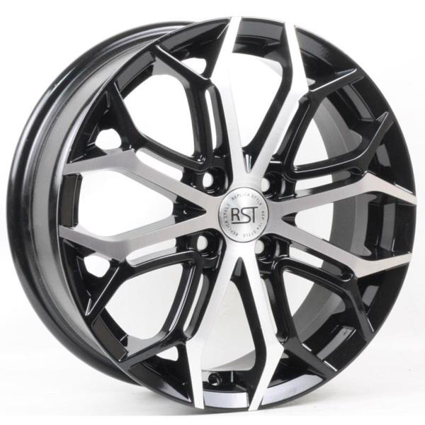 Диски RST R126 6 х 16 4*98 Et: 35 Dia: 58.6 черный с проточкой глянцевый