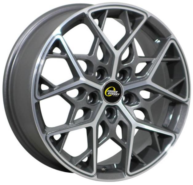 Диски CROSS STREET CR-20 7.5 х 18 5*114,3 Et: 40 Dia: 66.1 серый с полировкой