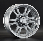 Диски LS wheels LS161 8 х 16 6*139,7 Et: 10 Dia: 107.6 серебро с полированным ободом