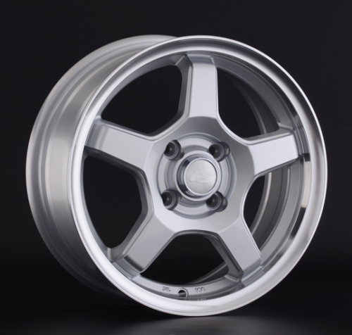 Диски LS wheels LS 816 7 х 16 4*100 Et: 45 Dia: 60.1 серебро с полированным ободом