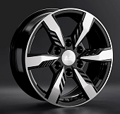 Диски LS wheels LS1301 7.5 х 17 6*139,7 Et: 36 Dia: 100.1 черный полностью полированный