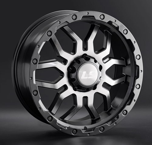 Диски LS wheels LS1285 7.5 х 17 6*114,3 Et: 30 Dia: 67.1 серый с полировкой