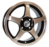 Диски AERO A1062 6.5 х 16 5*108 Et: 50 Dia: 63.3 черный с проточкой глянцевый