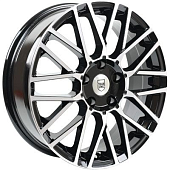 Диски Tech Line 739 6.5 х 17 5*110 Et: 39 Dia: 65.1 черный с проточкой глянцевый
