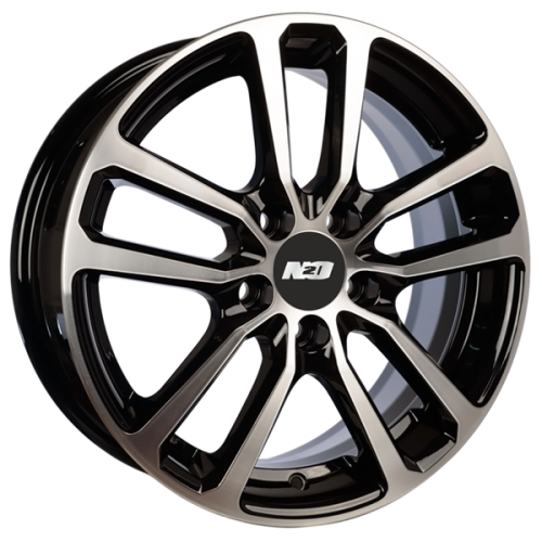 Диски N2O V2209 6 х 15 5*100 Et: 38 Dia: 57.1 черный с проточкой глянцевый