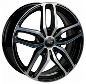 Диски N2O V2199 6.5 х 17 5*108 Et: 43 Dia: 65.1 черный с проточкой глянцевый