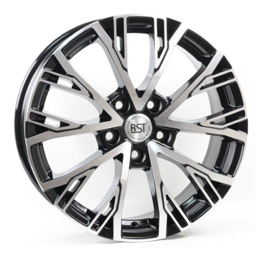 Диски RST R207 6.5 х 17 5*114,3 Et: 45 Dia: 54.1 черный с проточкой глянцевый