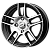 Диски AERO A1605 6 х 15 4*100 Et: 50 Dia: 60.1 черный с проточкой глянцевый