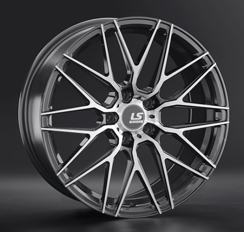Диски LS wheels FlowForming RC13 8 х 18 5*120 Et: 40 Dia: 74.1 серый с полировкой