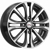 Диски iFree Панган 6 х 16 4*100 Et: 45 Dia: 56.6 черный с проточкой глянцевый