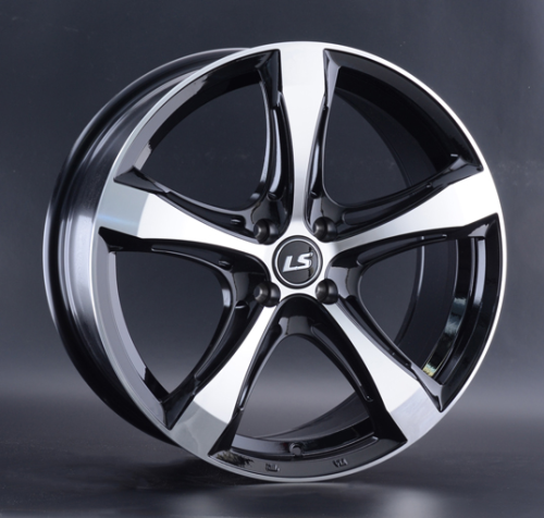 Диски LS wheels 1053 7.5 х 17 4*100 Et: 40 Dia: 60.1 черный полностью полированный