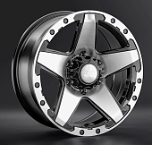 Диски LS wheels LS 1284 8 х 16 5*150 Et: 2 Dia: 110.1 черный полностью полированный