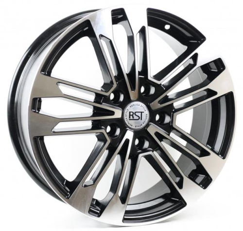 Диски RST R167 7 х 17 5*120 Et: 55 Dia: 65.1 черный с проточкой глянцевый