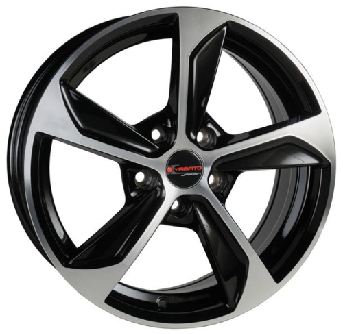 Диски Yamato Katsuo 7.5 х 17 5*112 Et: 51 Dia: 57.1 черный с проточкой глянцевый