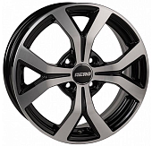 Диски AERO V2147 6 х 15 4*100 Et: 50 Dia: 60.1 черный с проточкой глянцевый