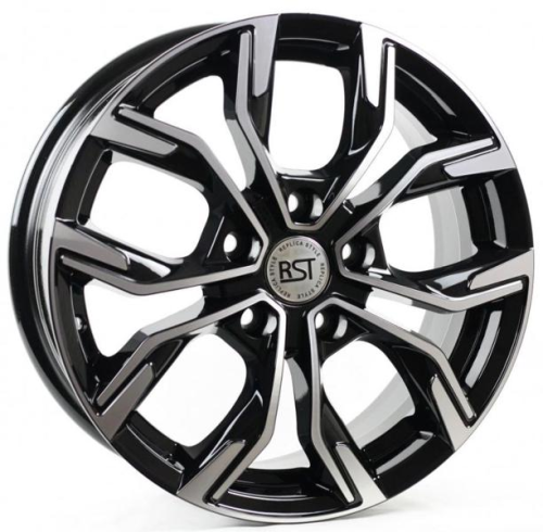 Диски RST R106 6.5 х 16 5*114,3 Et: 50 Dia: 66.1 черный с проточкой глянцевый