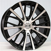 Диски Tech Line 204 9 х 20 5*150 Et: 45 Dia: 110.1 черный с проточкой глянцевый