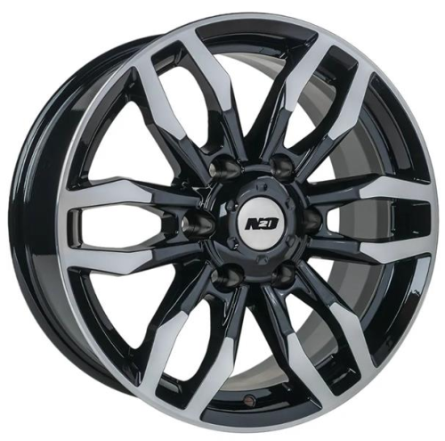 Диски N2O V2228 7.5 х 17 6*139,7 Et: 33 Dia: 100.1 черный с проточкой глянцевый