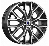 Диски K&K Лилиом-оригинал 6 х 16 4*114,3 Et: 40 Dia: 67.1 черный с проточкой глянцевый
