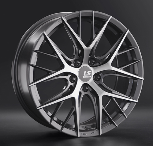 Диски LS wheels FlowForming RC57 8 х 18 5*114,3 Et: 30 Dia: 60.1 серый с полировкой