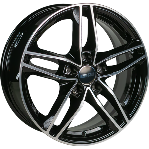 Диски AERO V2131 6.5 х 16 5*114,3 Et: 50 Dia: 67.1 черный с проточкой глянцевый