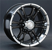 Диски LS wheels LS161 8 х 16 6*139,7 Et: 10 Dia: 107.6 черный с полированным ободом