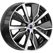 Диски K&K Гамбит 6.5 х 16 5*105 Et: 38 Dia: 56.6 черный с проточкой глянцевый