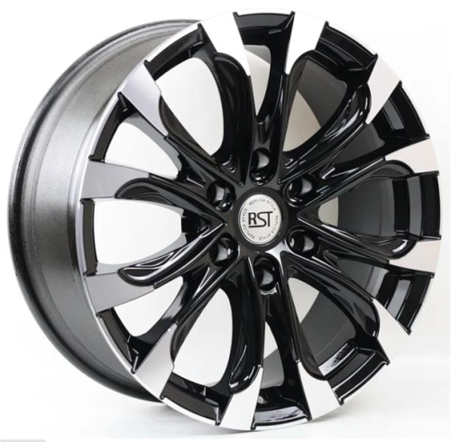 Диски RST R118 7.5 х 18 6*139,7 Et: 42 Dia: 100.1 черный с проточкой глянцевый