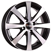 Диски Tech Line 534 5.5 х 15 4*100 Et: 45 Dia: 60.1 черный с проточкой глянцевый