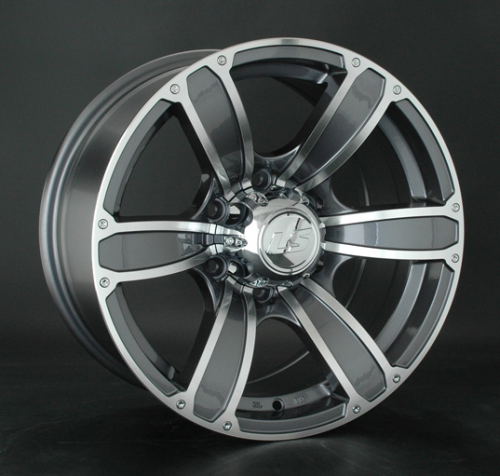 Диски LS wheels LS 766 8 х 17 6*139,7 Et: 10 Dia: 110.1 серый с полировкой