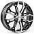 Диски RST R126 6 х 16 4*100 Et: 49 Dia: 54.1 черный с проточкой глянцевый