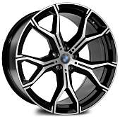 Диски RPLC BM103 10.5 х 21 5*112 Et: 43 Dia: 66.6 черный с проточкой глянцевый