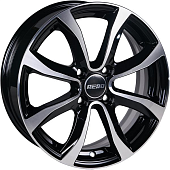 Диски AERO V2110 6 х 15 4*100 Et: 48 Dia: 54.1 черный с проточкой глянцевый