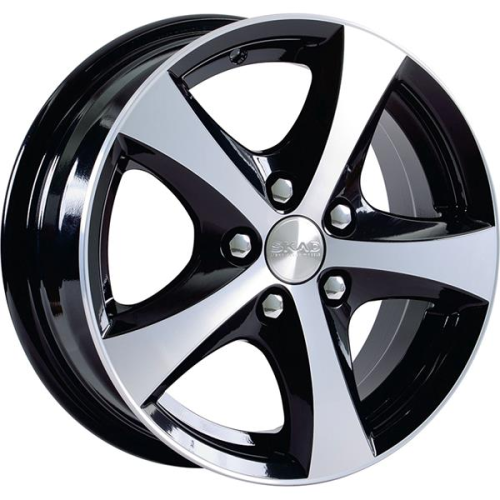 Диски Скад Уран-2 5.5 х 14 5*100 Et: 35 Dia: 57.1 черный с проточкой глянцевый