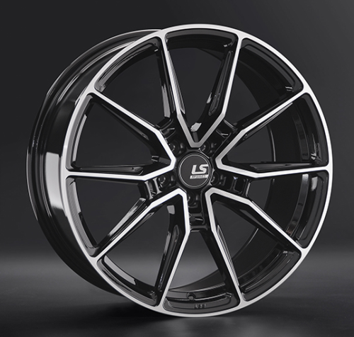 Диски LS wheels FlowForming RC58 9.5 х 20 5*114,3 Et: 45 Dia: 72.6 черный полностью полированный