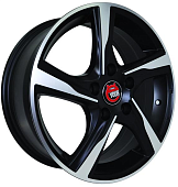 Диски Ё-wheels E18 6.5 х 16 4*108 Et: 37.5 Dia: 63.3 черный с проточкой матовый