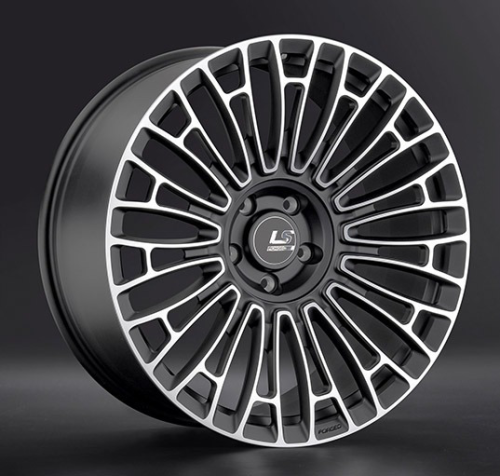 Диски LS Forged FG25 10 х 22 5*130 Et: 28 Dia: 71.6 черный с проточкой матовый