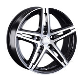 Диски LS wheels LS288 7.5 х 17 4*100 Et: 40 Dia: 60.1 черный полностью полированный
