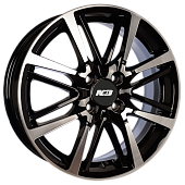 Диски N2O V2215 6 х 16 4*98 Et: 35 Dia: 58.5 черный с проточкой глянцевый