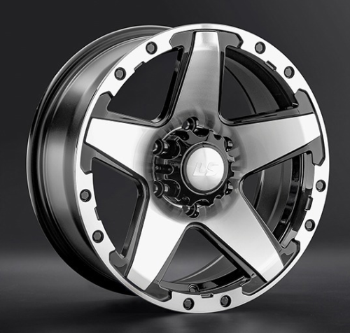 Диски LS wheels LS 1284 8 х 17 6*139,7 Et: 25 Dia: 106.1 черный полностью полированный