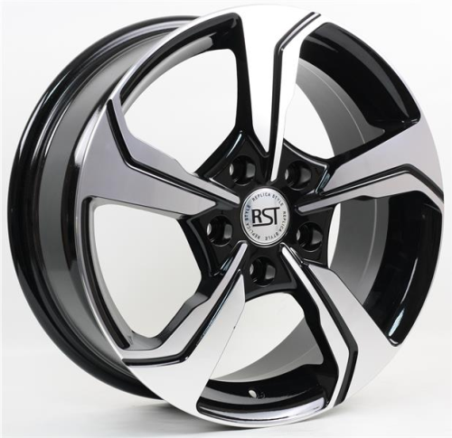 Диски RST R026 6.5 х 16 5*112 Et: 45 Dia: 57.1 черный с проточкой глянцевый