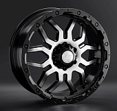 Диски LS wheels LS1285 7 х 16 5*139,7 Et: 5 Dia: 108.1 черный полностью полированный