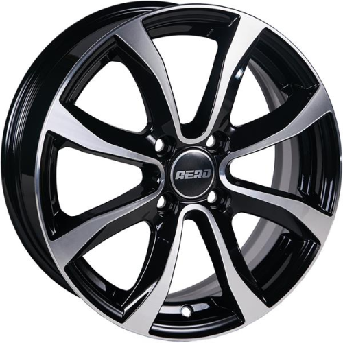 Диски AERO V2110 6 х 15 4*114,3 Et: 40 Dia: 66.1 черный с проточкой глянцевый