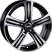 Диски AERO V2109 6 х 15 5*100 Et: 38 Dia: 57.1 черный с проточкой глянцевый