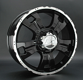 Диски LS wheels LS214 7 х 16 5*139,7 Et: 5 Dia: 108.1 черный полностью полированный