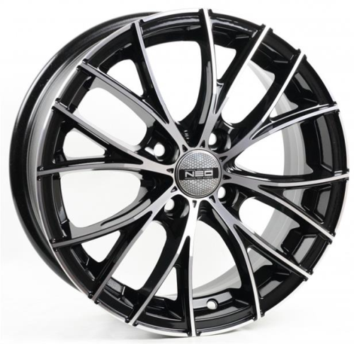 Диски Tech Line 573 6 х 15 4*100 Et: 45 Dia: 60.1 черный с проточкой глянцевый