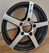 Диски RST R136 6 х 16 5*139,7 Et: 40 Dia: 98 черный с проточкой глянцевый