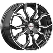 Диски iFree Бохо 6 х 15 4*98 Et: 33 Dia: 58.6 черный с проточкой глянцевый